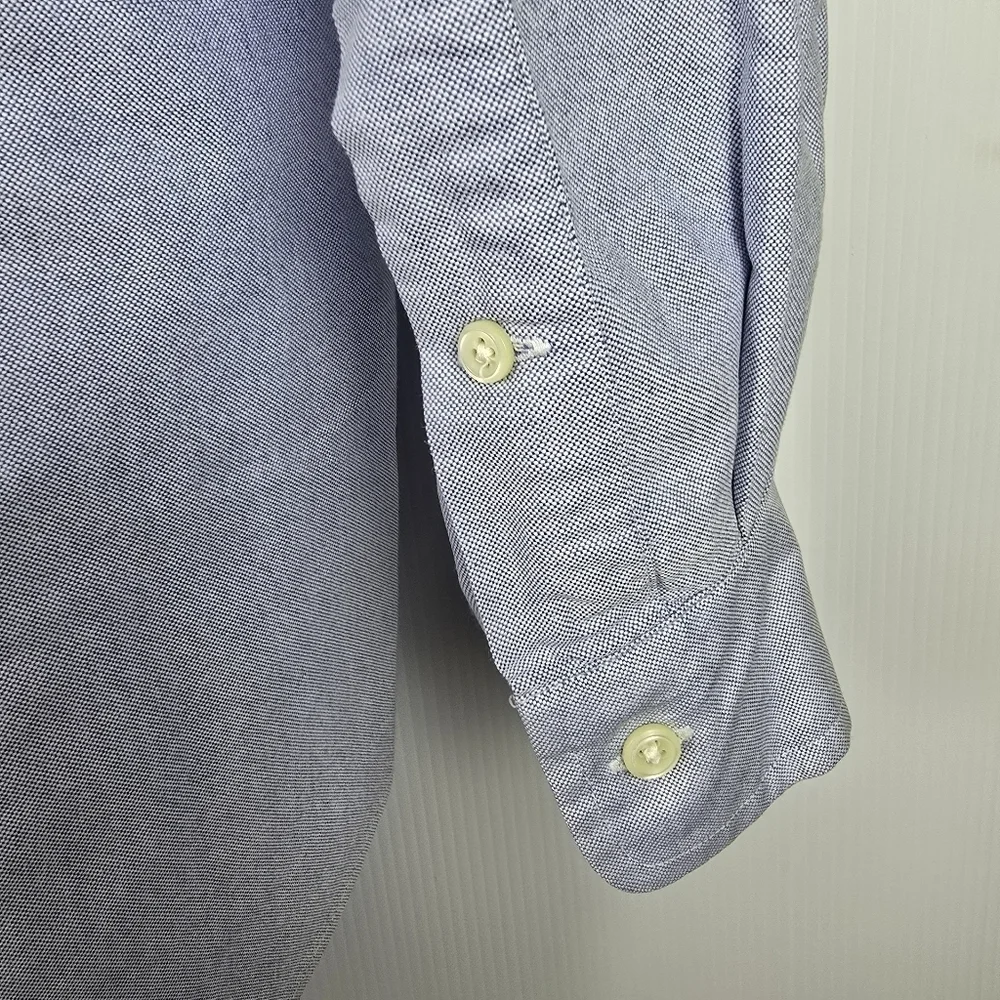 Ralph Lauren Men's Yarmouth Classic Blue 100% Cotton Button Down Shirt Size 16.5